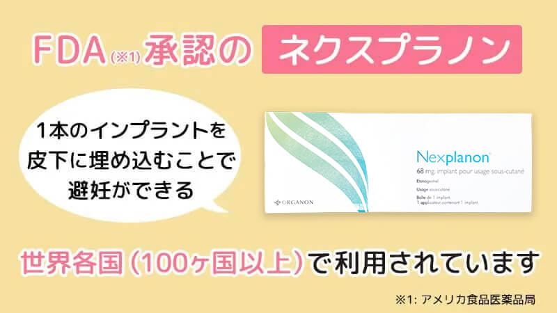 FDA承認のネクスプラノン